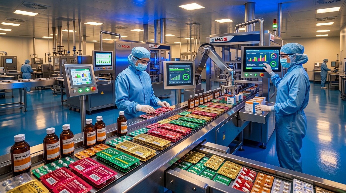 Automated pharmaceutical packaging facility